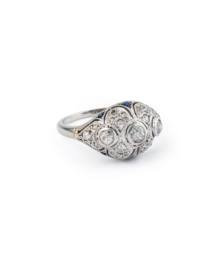 Art deco sapphire ring Gopi - Caillou Paris