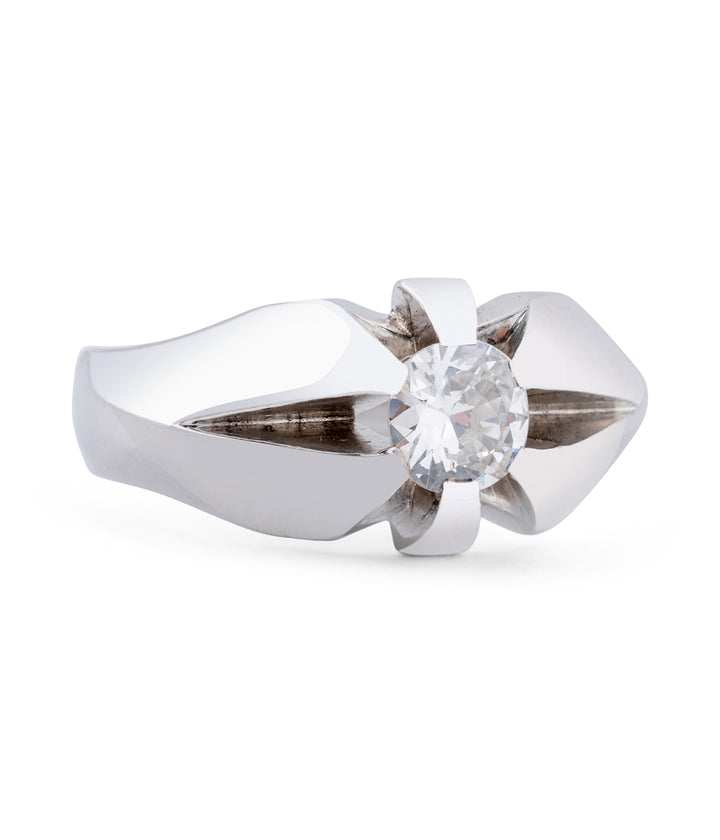 Art deco wedding band ring Luca - Caillou Paris