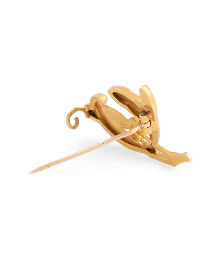Broche Art nouveau gui "Nadim"