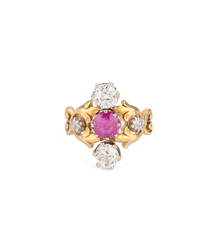 Bague-1900-diamants-rubis-Arly-Caillou-Paris