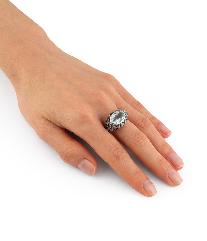 Bague Art déco aigue-marine Hiob - Caillou Paris