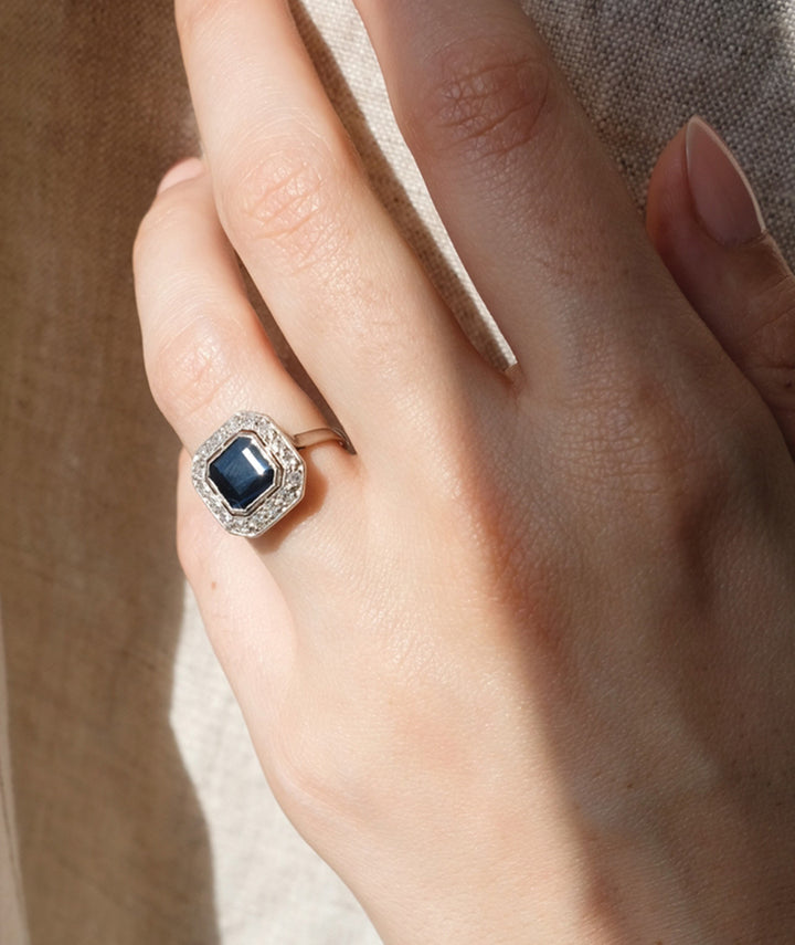 Bague Art déco saphir "Raimo"