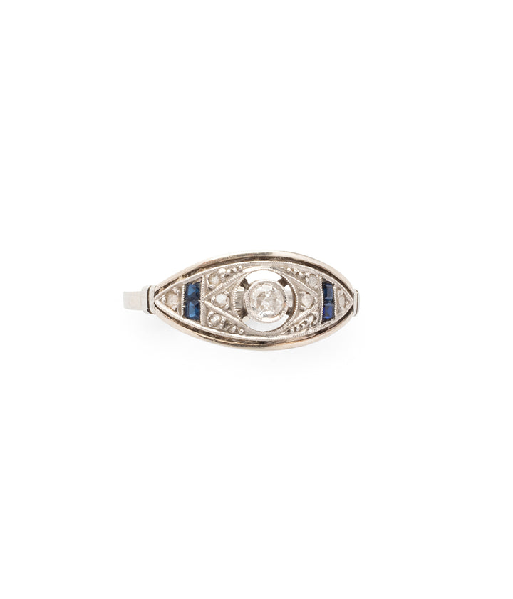 Bague-Art-deco-saphirs-diamants-Gleb-Caillou-Paris