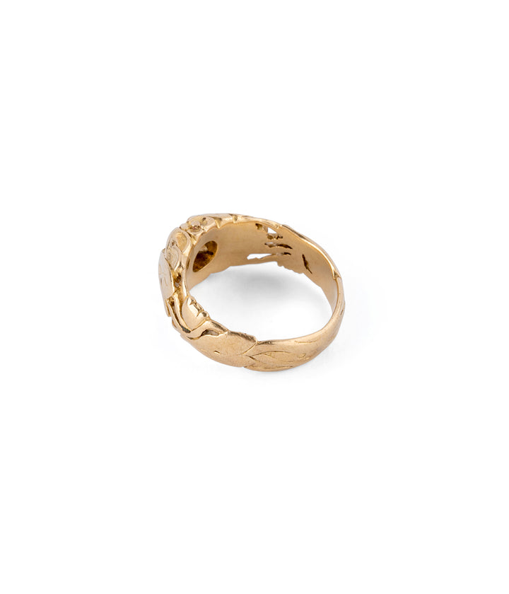 Bague Art nouveau "Birna" dos gauche - Caillou Paris