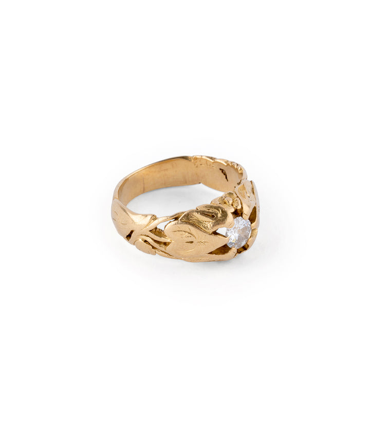Bague Art nouveau "Birna" gros plan droite - Caillou Paris