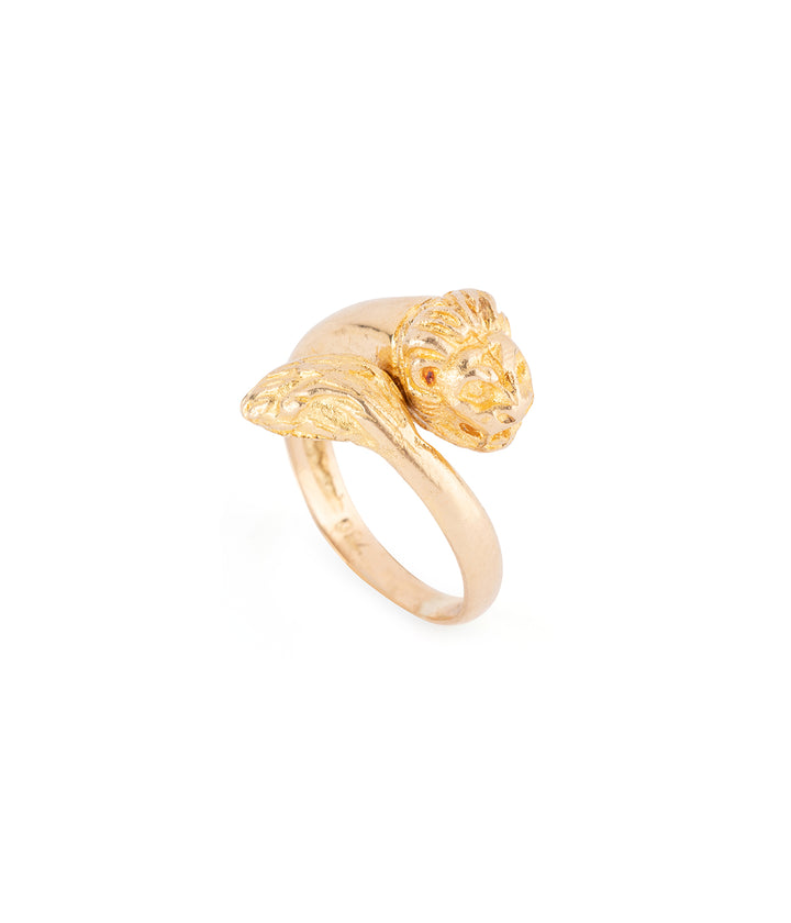 Bague ancienne 18k or lion "Lisel" - Caillou Paris