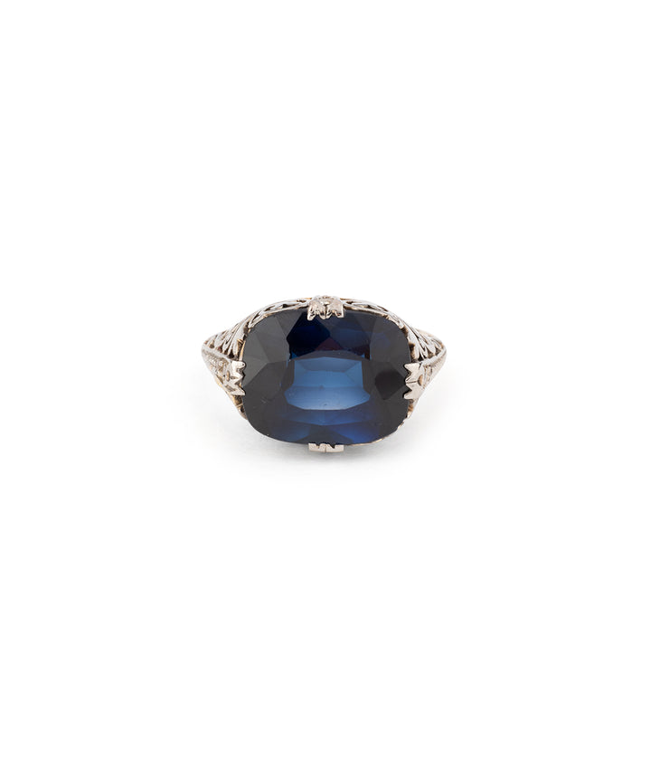Bague ancienne Art deco saphir "Chandra" - Caillou Paris