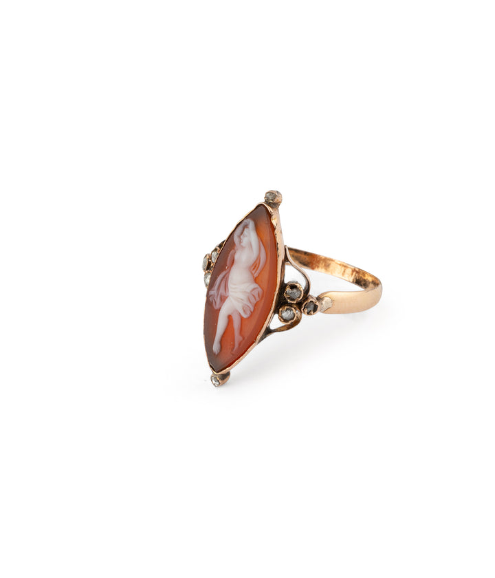 Bague ancienne camée agate Melva - Caillou Paris