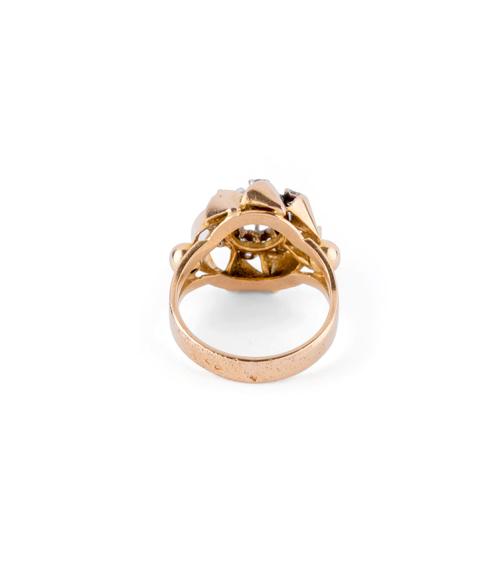 Bague vintage diamants "Kezia" dos - Caillou Paris
