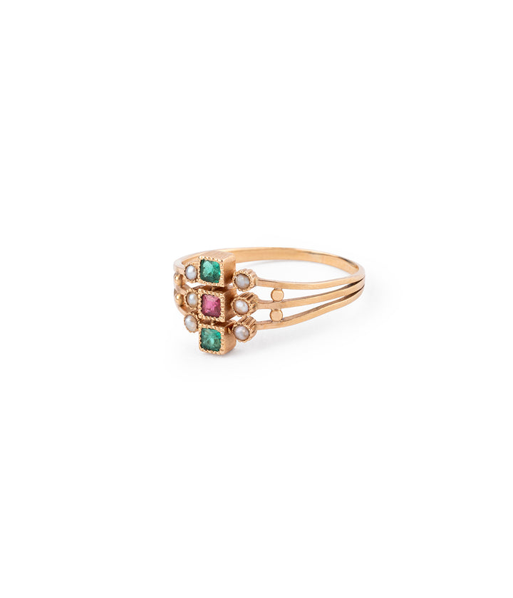 Bague ancienne or "Valia" gauche - Caillou Paris