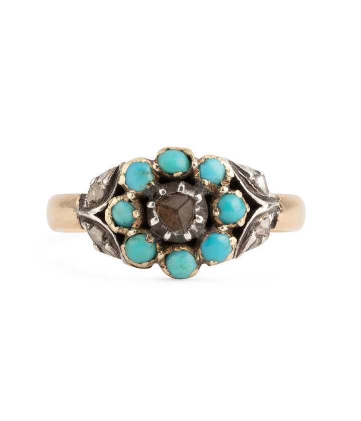 Bague ancienne en turquoise "Mattea"
