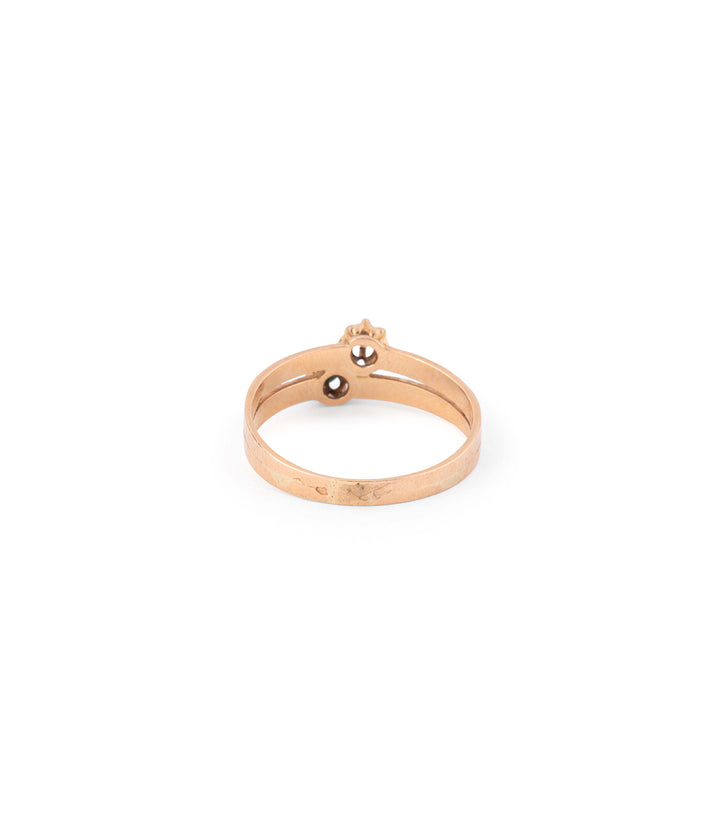 Bague ancienne en or 18 carats, perles et turquoises "Baya" - Caillou Paris