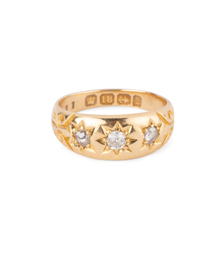 bague ancienne en or et diamants "Omero" - Caillou Paris