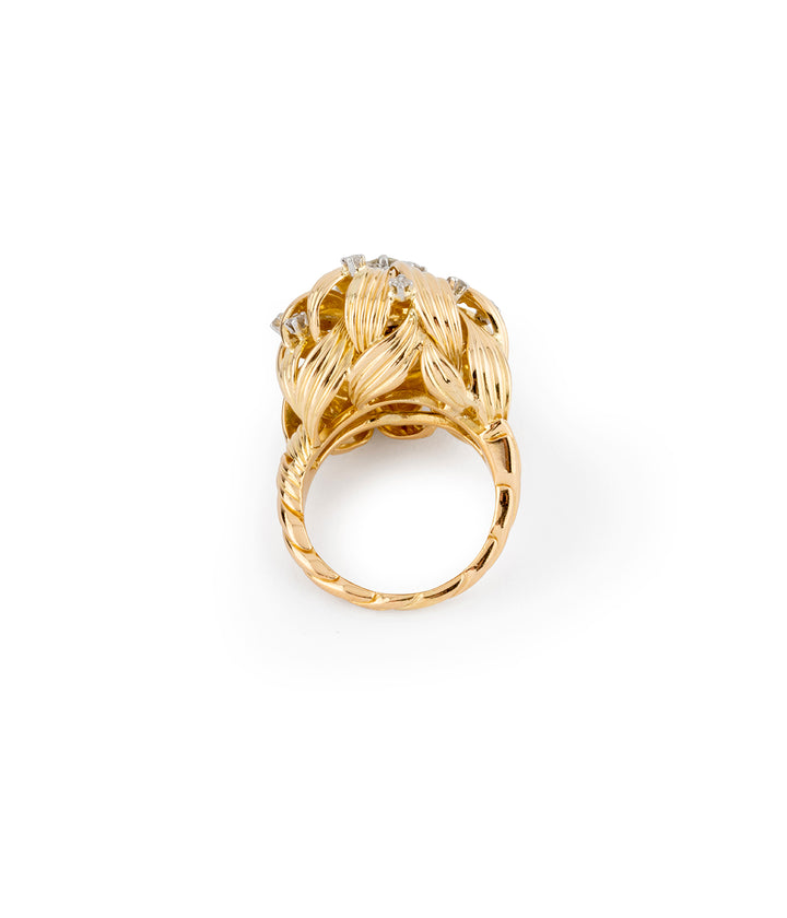 Bague ancienne or "Anissa" dos - Caillou Paris