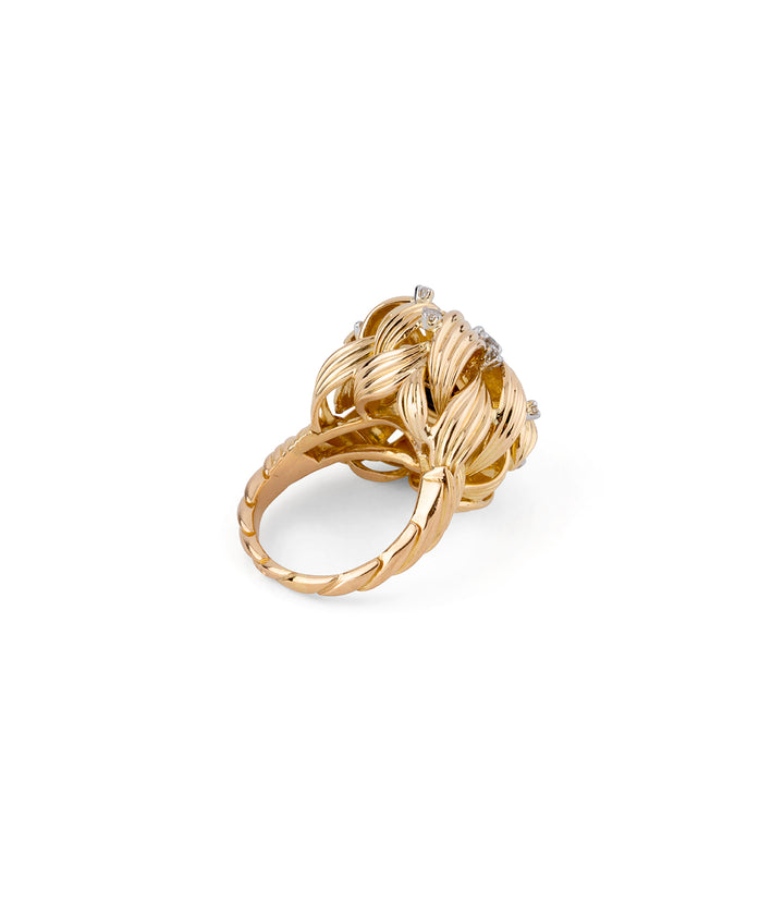 Bague ancienne or "Anissa" dos droite - Caillou Paris