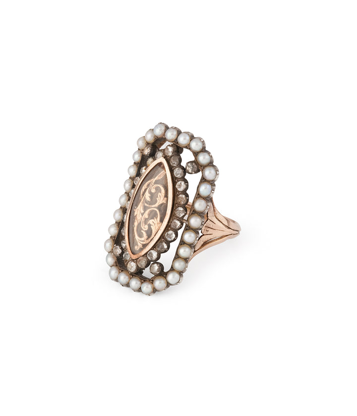 Bague-ancienne-or-perles-cheveux-Nadia-Caillou-Paris