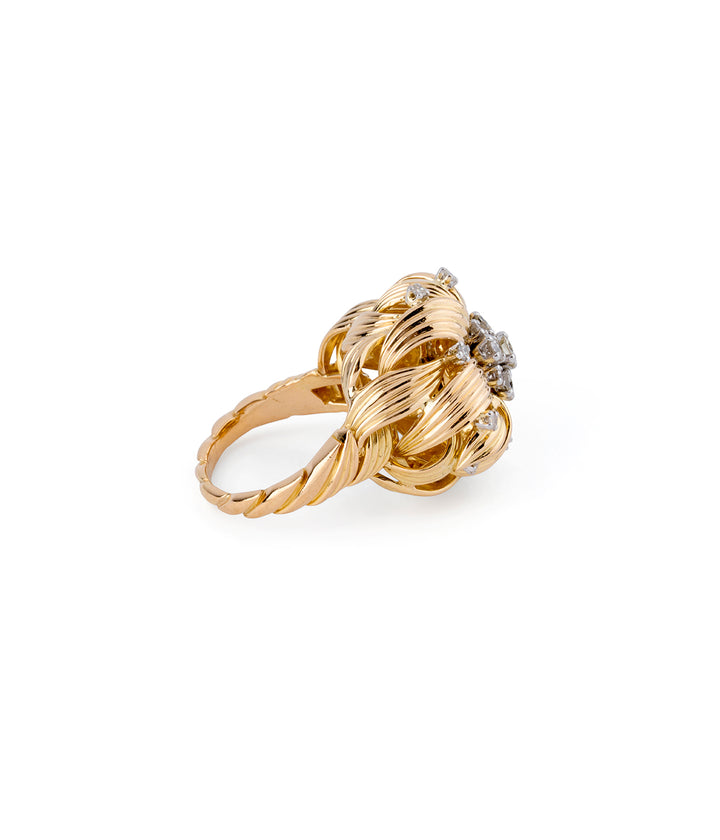 Bague ancienne or "Anissa" profil droite - Caillou Paris