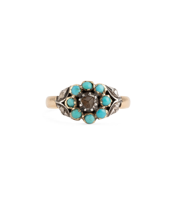 Bague ancienne en turquoise "Mattea"