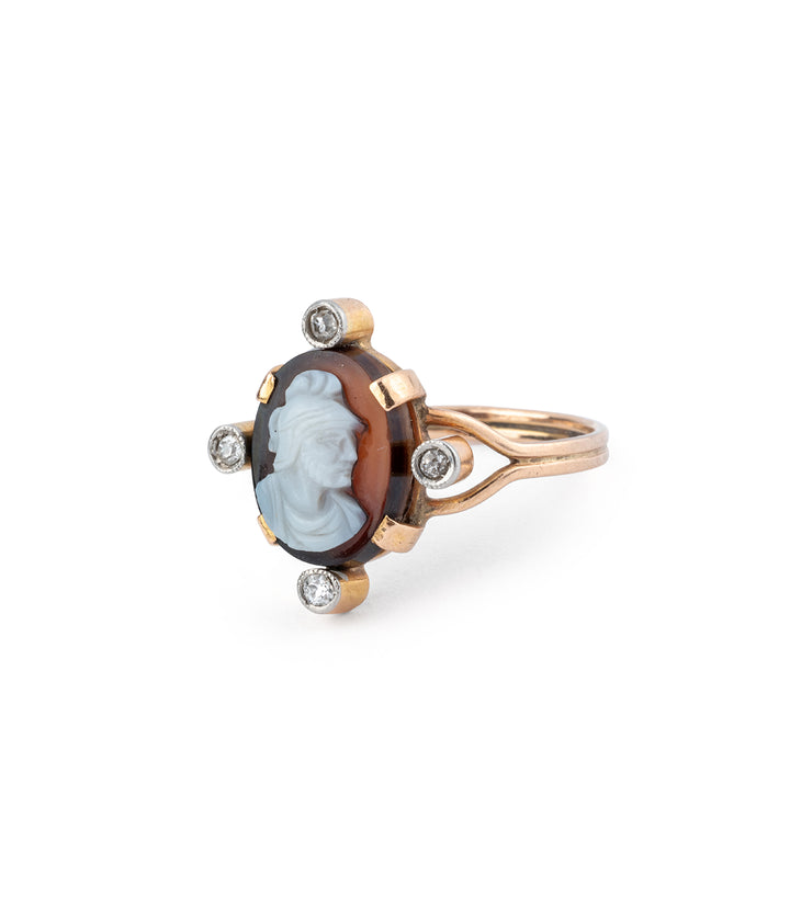 Bague ancienne camée "Aalis" gauche - Caillou Paris