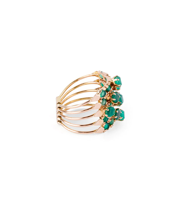 Bague de harem ancienne "Nosh" profil droit - Caillou Paris