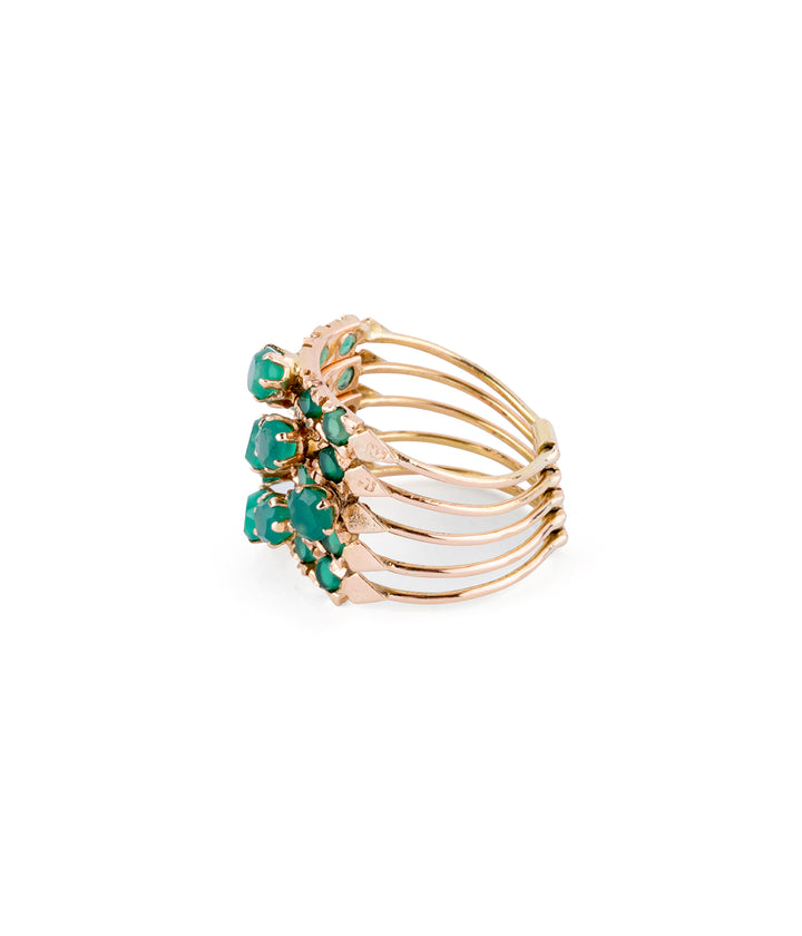Bague de harem ancienne "Nosh" profil gauche - Caillou Paris