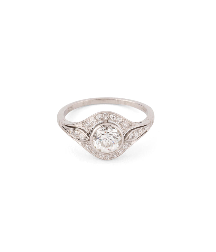 Bague de fiançailles ancienne en diamants "Hetzel" - Caillou Paris