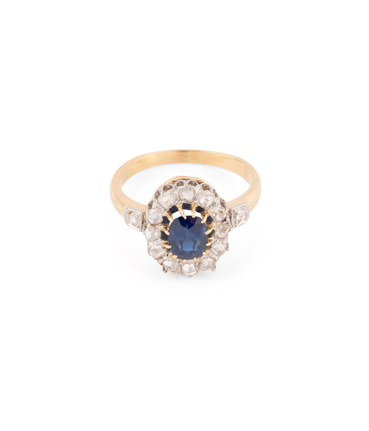 Bague-fiancailles-ancienne-diamants-saphir-Septime-Caillou-Paris