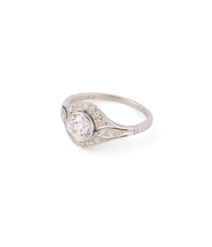 Bague de fiançailles Art déco en diamants "Hetzel" - Caillou Paris