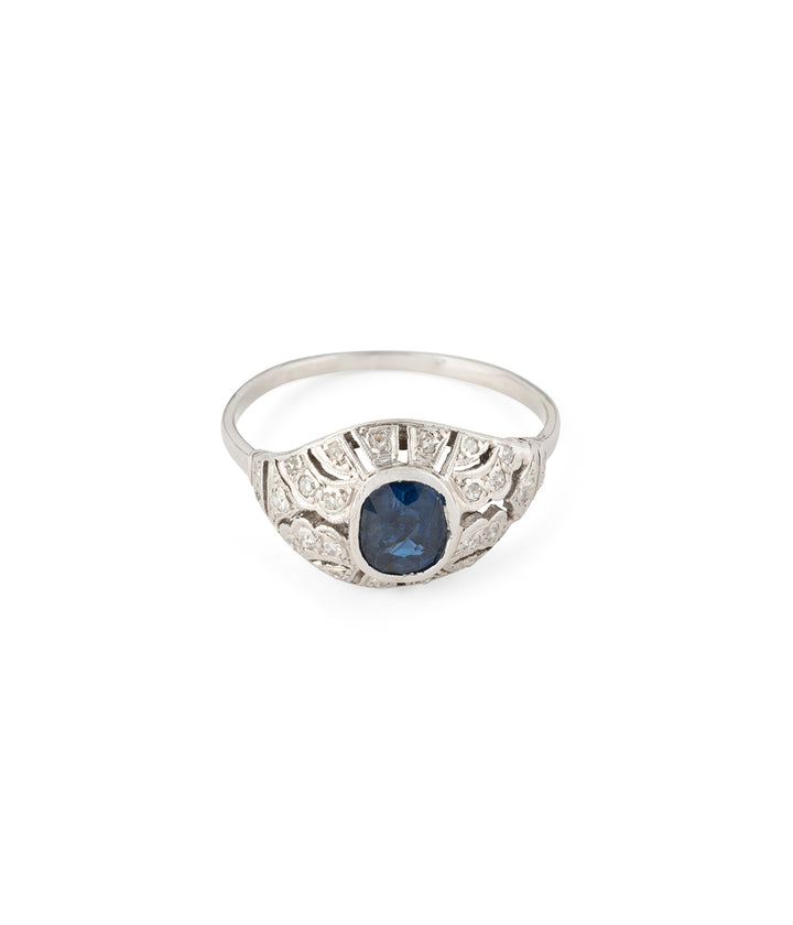 Bague-fiancailles-vintage-diamants-saphirs-Baudel-Caillou-Paris