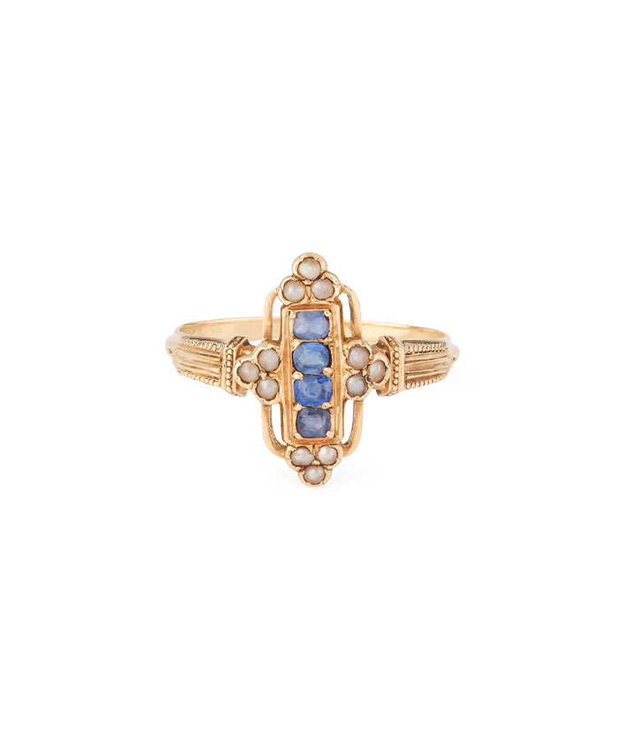 Bague-fiancailles-vintage-or-saphirs-Felisia-Caillou-Paris