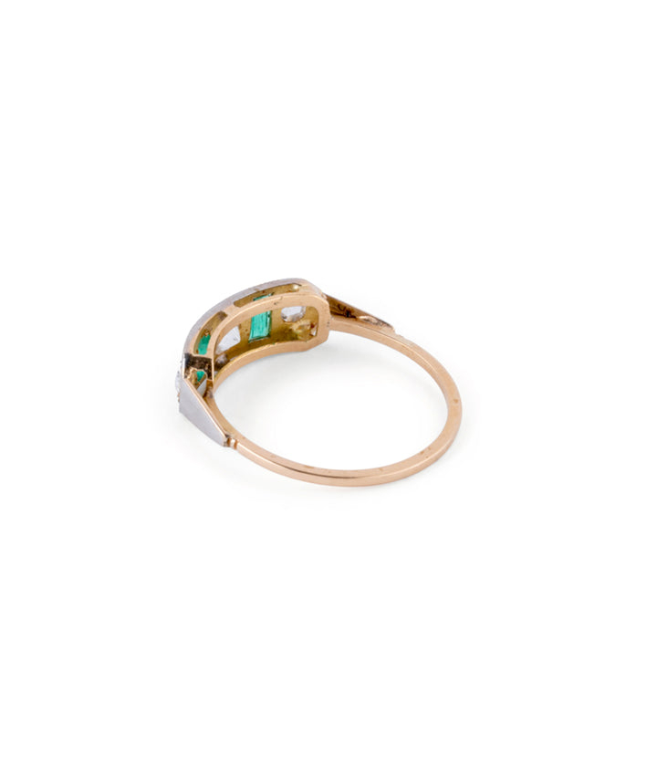 Bague jarretière ancienne "Gasa" dos gauche - Caillou Paris
