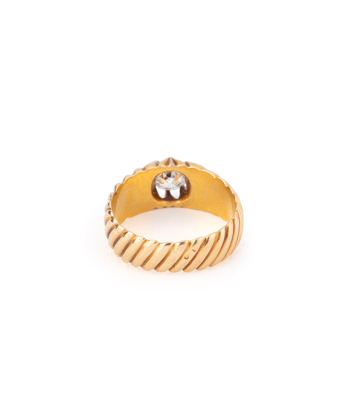 Bague jonc diamant "Avak" - Caillou Paris
