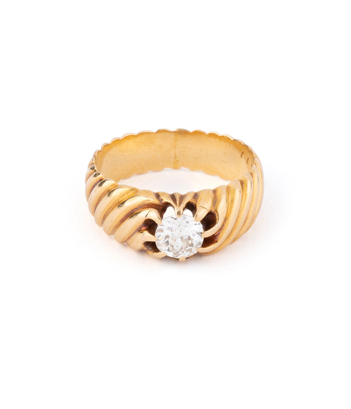Bague jonc or diamant "Avak" - Caillou Paris