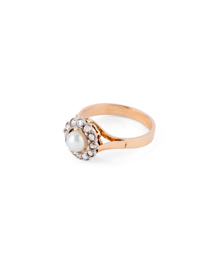 Bague marguerite ancienne "Xelena" gauche - Caillou Paris