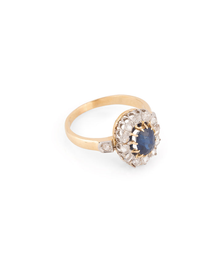 Bague-pompadour-ancienne-diamants-saphir-Lior-Caillou-Paris