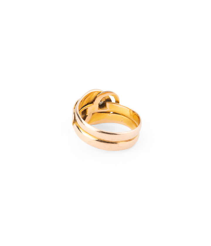 Bague serpent ancien diamant "Thia" Caillou Paris