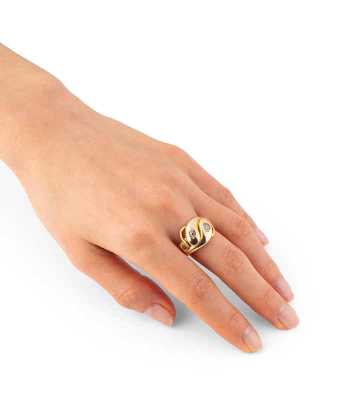 Bague serpent ancienne or "Thia" - Caillou Paris