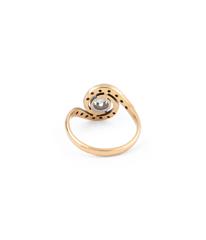 Bague Tourbillon ancienne "Valda" dos - Caillou Paris