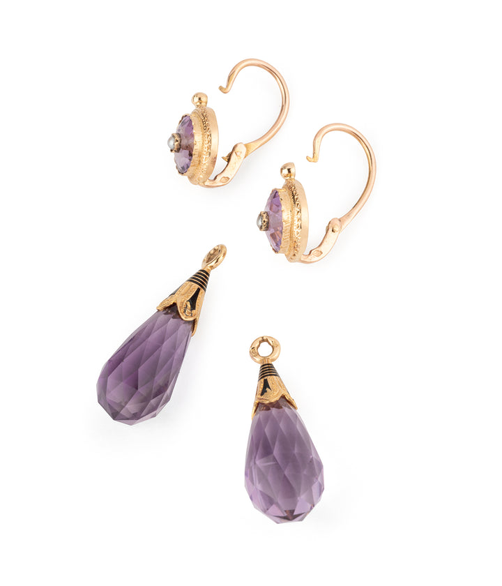 Boucles-oreilles-anciennes-or-18k-amethyst-Bollard-Caillou-Paris