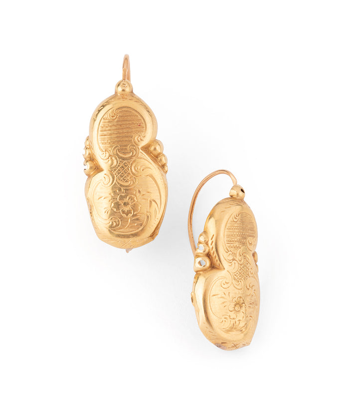 Boucles oreilles violon or "Nolla" - Caillou Paris