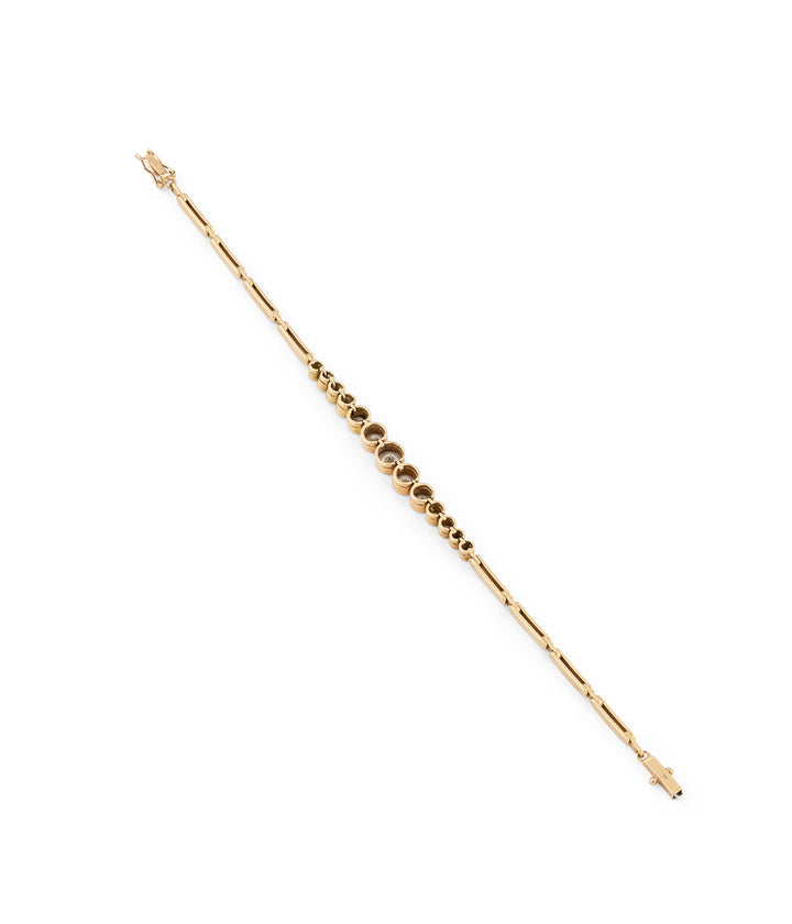 Bracelet ancien en diamants "Hestia" dos - Caillou Paris