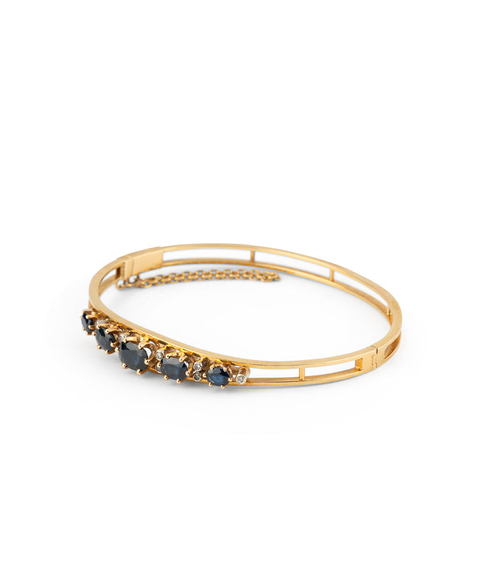 Bracelet ancien saphirs diamants Ioustiné - Caillou Paris