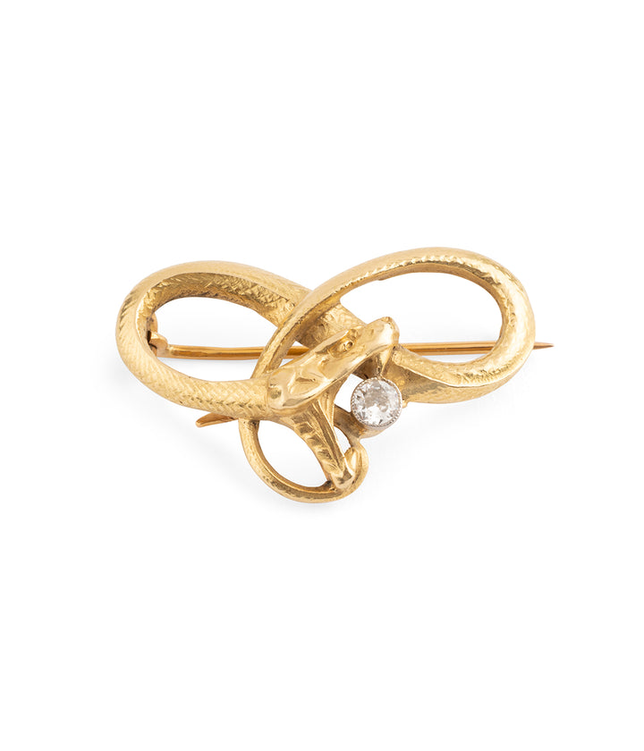 Broche-Art-nouveau-or-18K-diamant-Adria-Caillou-Paris