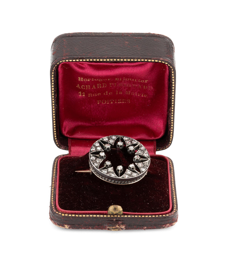 Broche-ancienne-or-diamants-Dulcet-Caillou-Paris