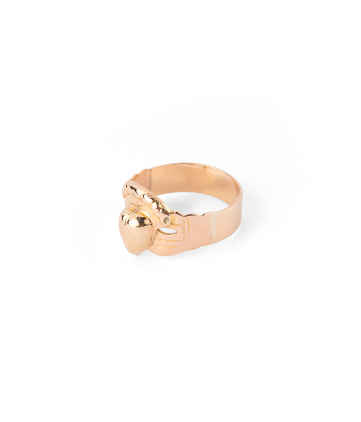 Caillou Paris - Bague de foi ancienne or “Anika” gauche