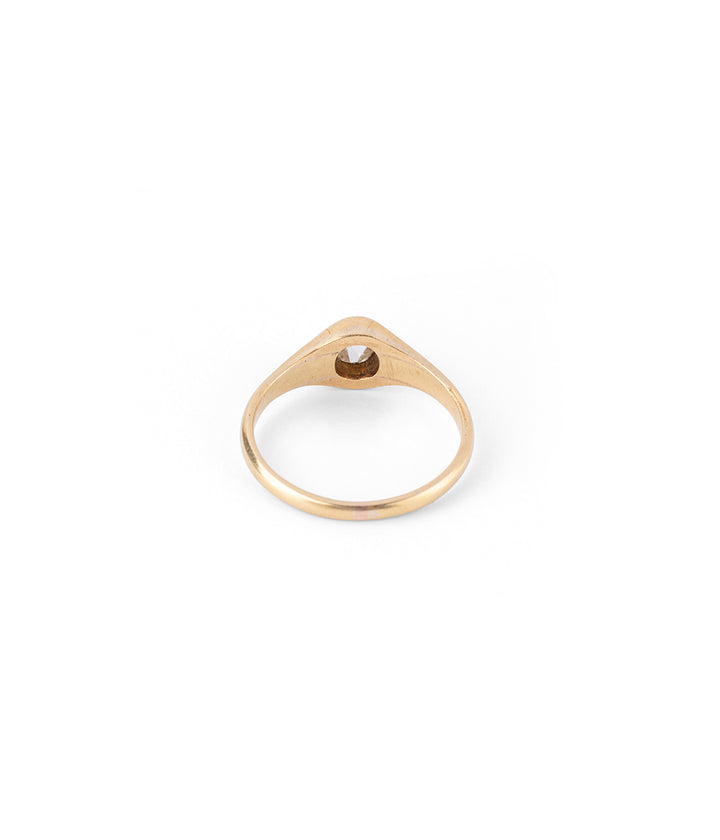 Caillou Paris - Bague ancienne diamant "Konni" dos