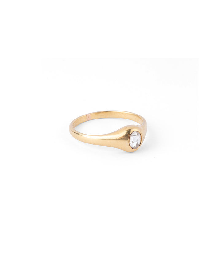 Caillou Paris - Bague ancienne diamant "Konni" droite