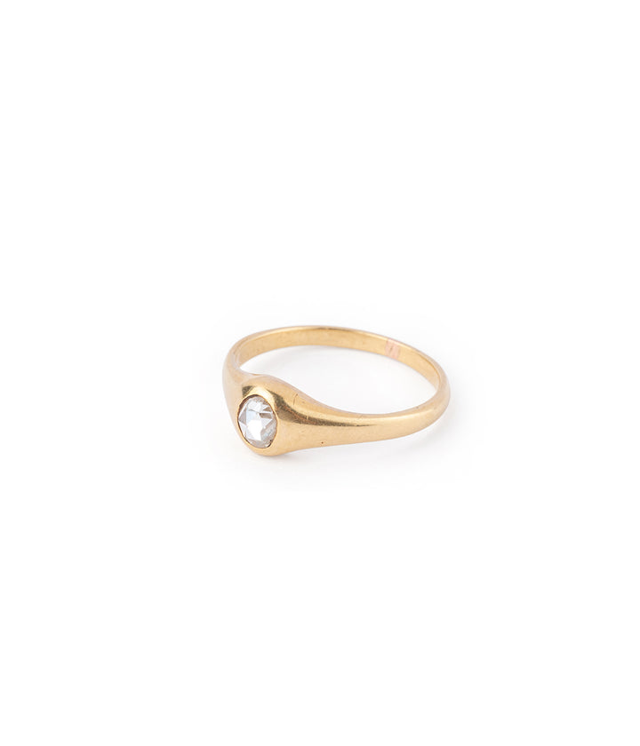 Caillou Paris - Bague ancienne diamant "Konni" gauche