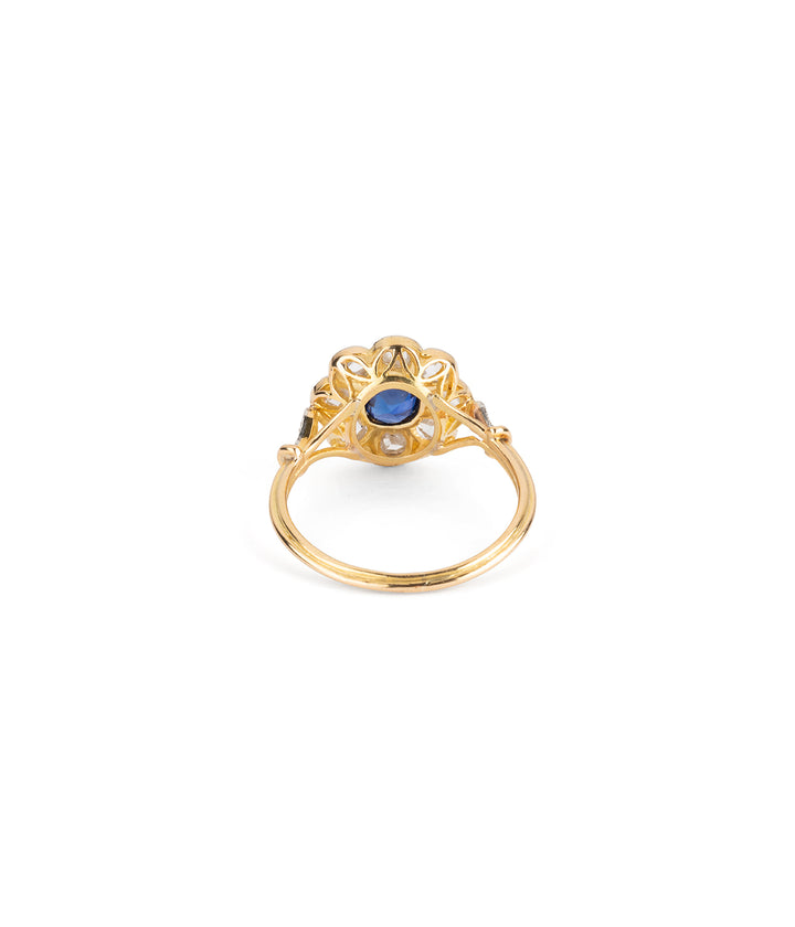 Caillou Paris - Bague marguerite ancienne Hera dos