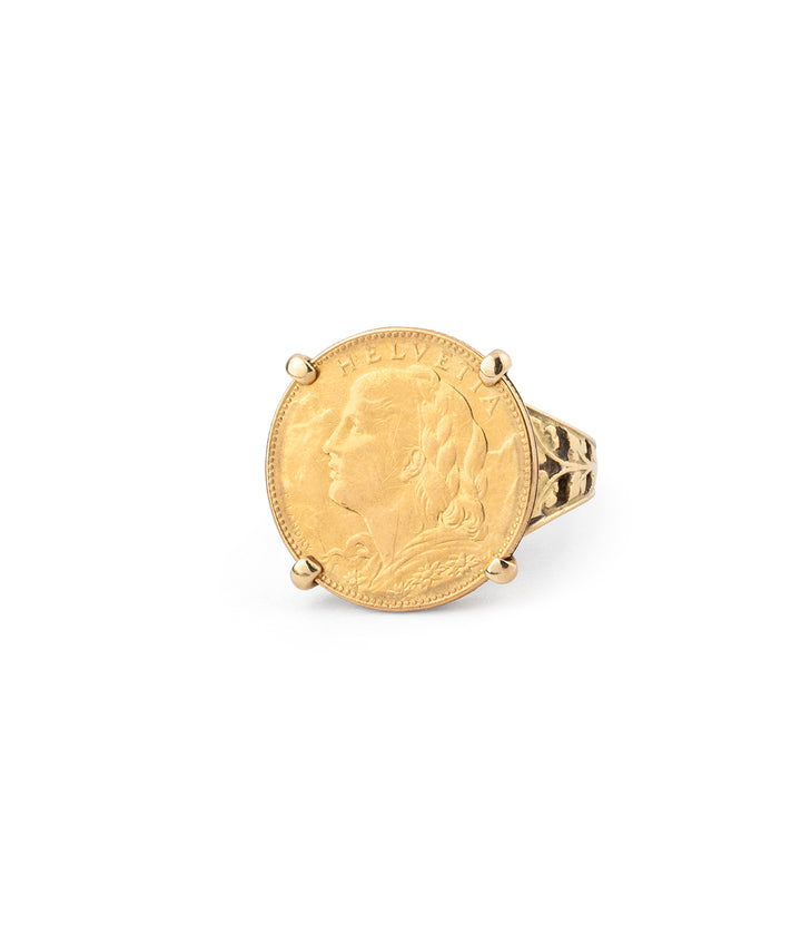 Caillou Paris - Bague pièce ancienne "Qian"